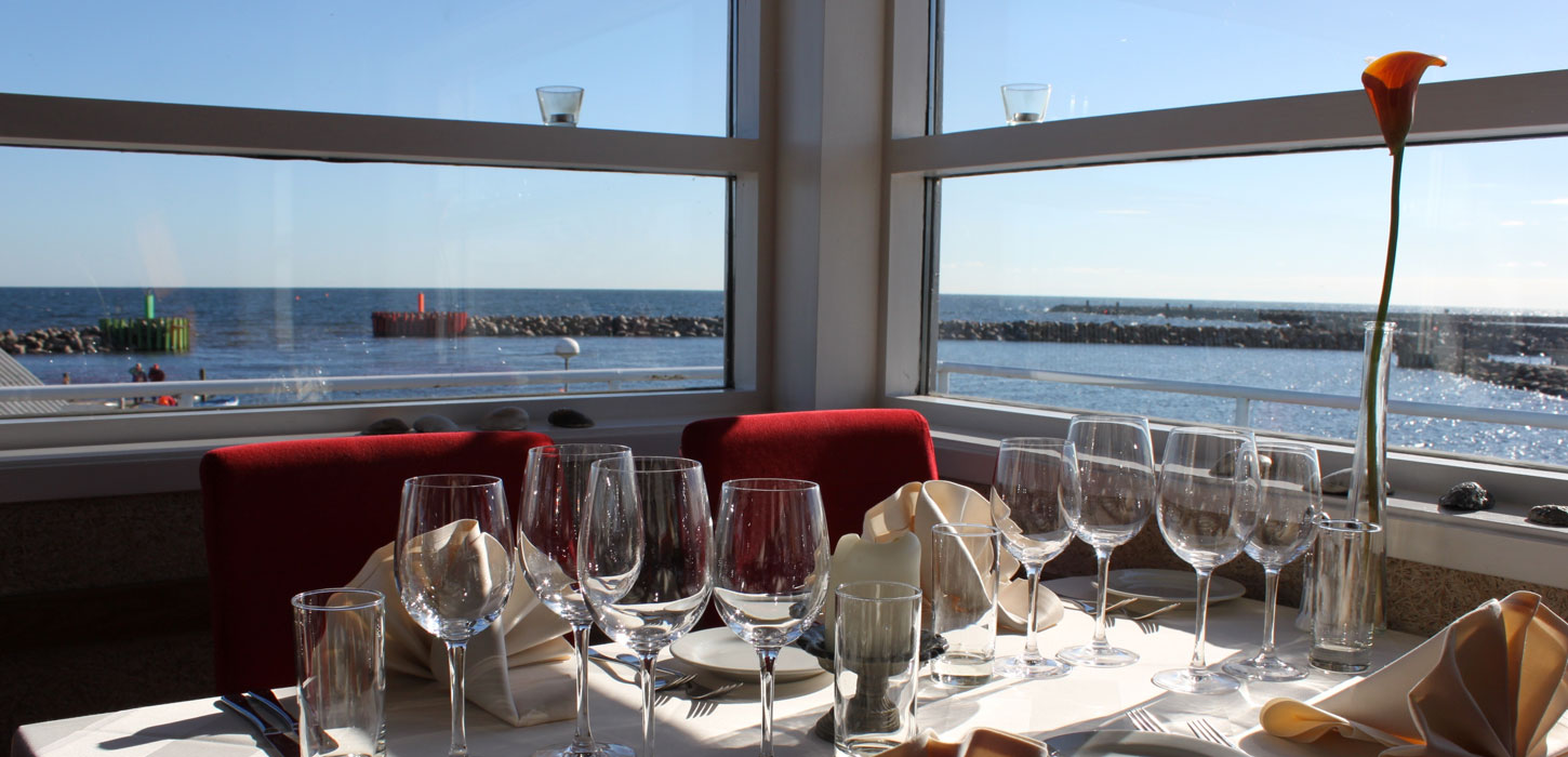 Restaurant Arken i Køge - udsigt mod havet
