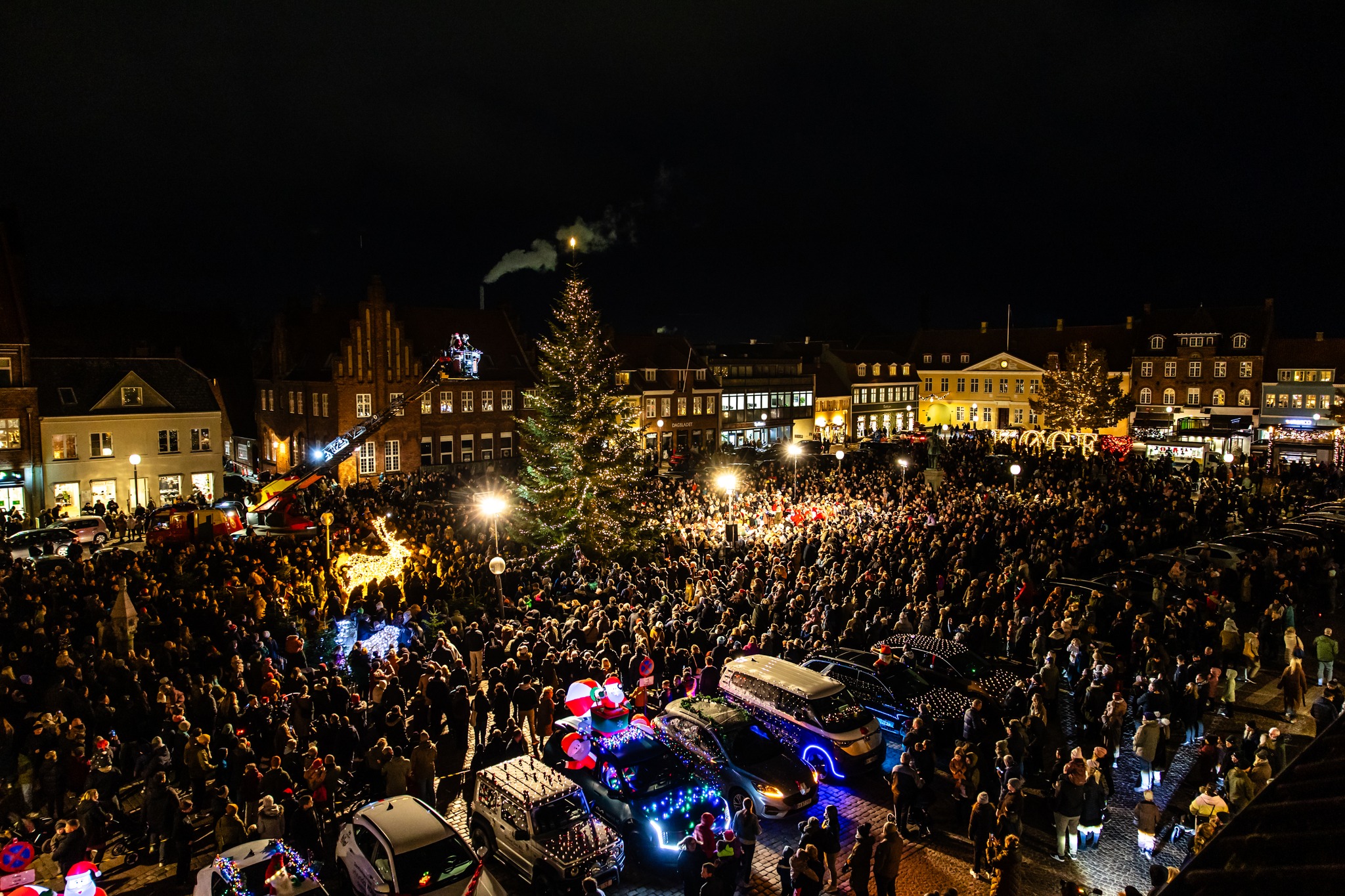 Tænding af juletræ